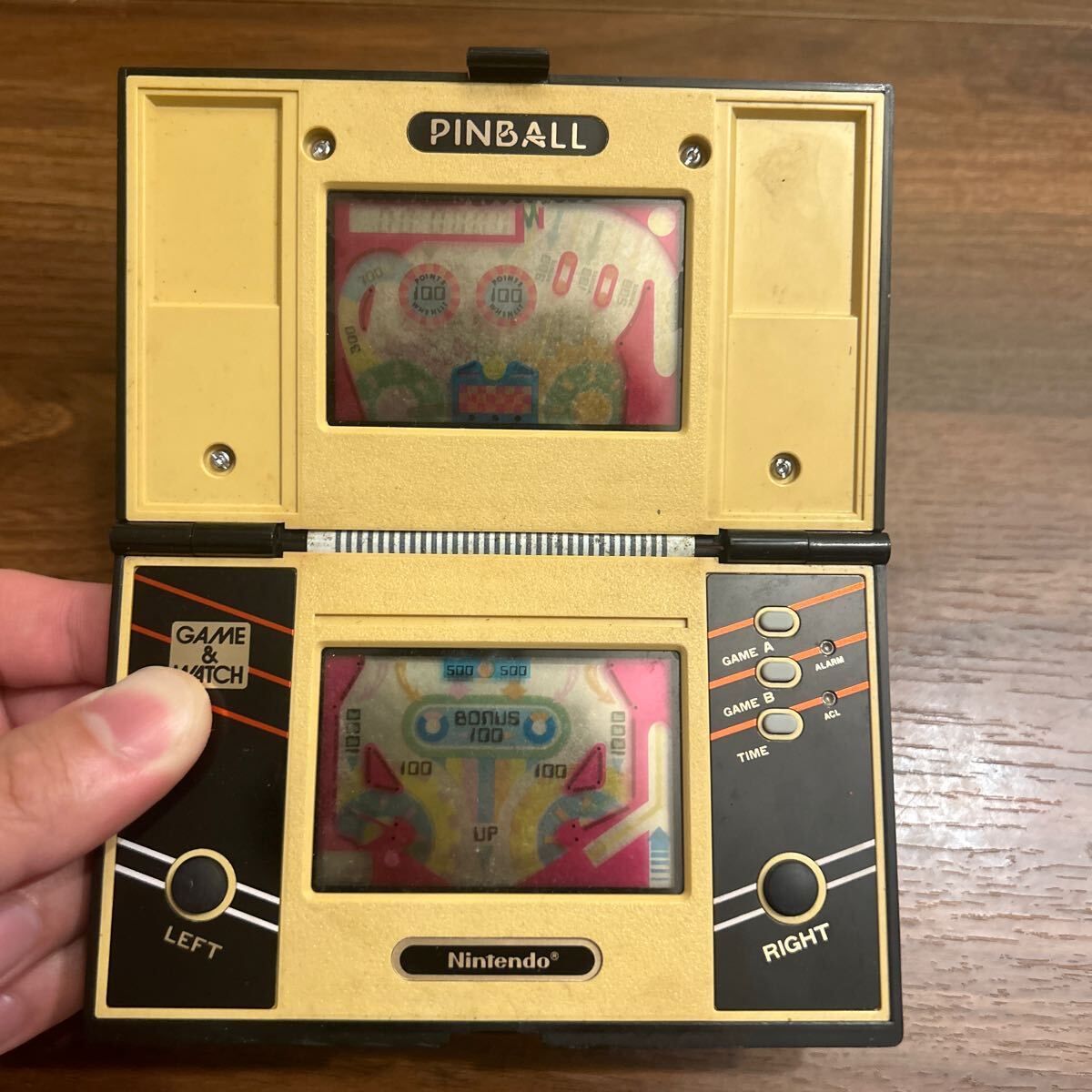 【動作確認済み】ゲームウォッチ GAME WATCH ピンボール PINBALL マルチスクリーン 任天堂 Nintendo レトロ ゲーム機 昭和_画像5