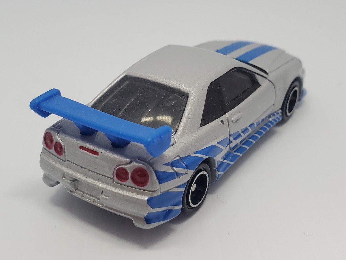 中古美品★ドリームトミカ NO.150 FAST&FURIOUS ワイルドスピード 日産 スカイライン GT-R BNR34★タカラトミー ミニカー_画像5