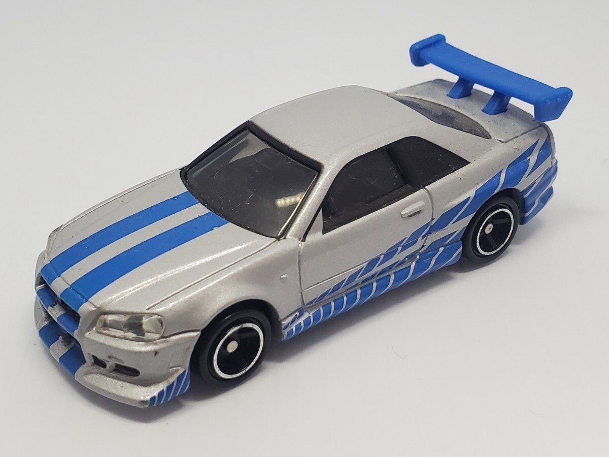 中古美品★ドリームトミカ NO.150 FAST&FURIOUS ワイルドスピード 日産 スカイライン GT-R BNR34★タカラトミー ミニカー_画像3