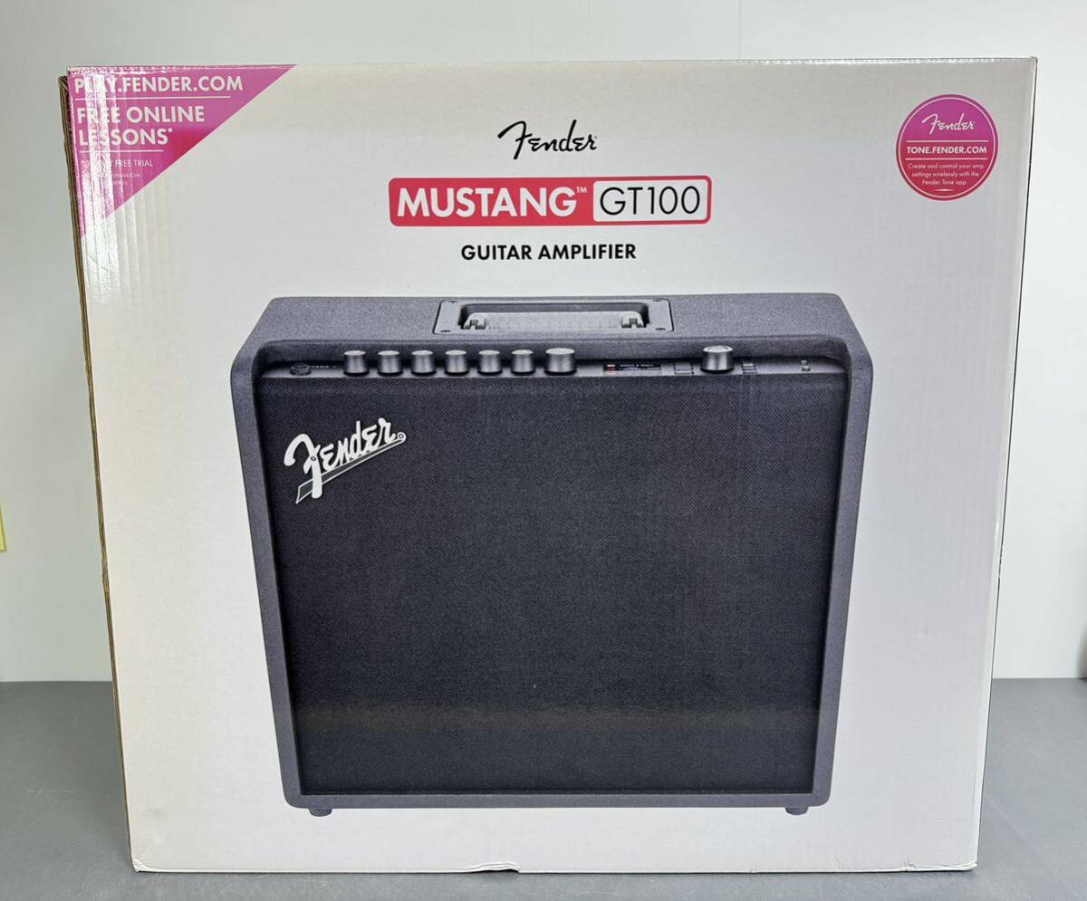 新品未使用■ FENDER フェンダー MUSTANG GT100 ギターアンプ 通電確認済み デッドストック ゆうパック_画像1