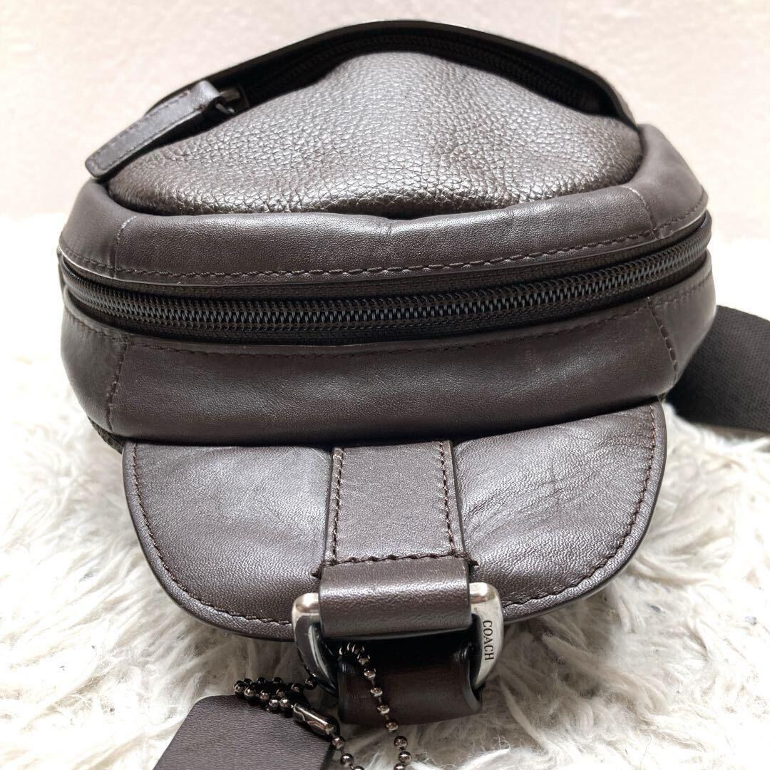  превосходный товар Coach [ стандартный. популярный товар ]COACH сумка "body" sling сумка сумка-пояс наклонный .. возможно Camden кожа темно-коричневый F71344