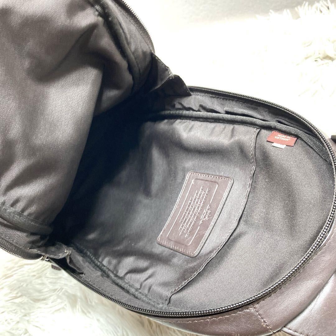 превосходный товар Coach [ стандартный. популярный товар ]COACH сумка "body" sling сумка сумка-пояс наклонный .. возможно Camden кожа темно-коричневый F71344