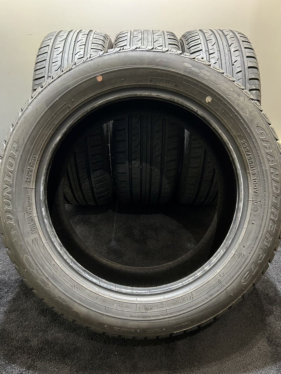 ★235/55R18 DUNLOP/GRANDTREK PT3 21年製 夏タイヤ 4本 ダンロップ ハリアー RAV4 NX (南10-F582)_画像10