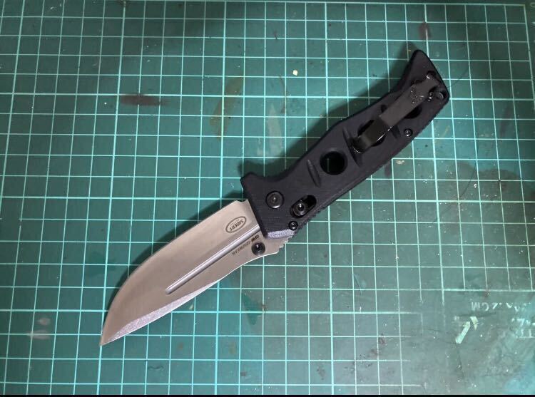 Benchmade ミニアダマス 275SFE-2 ナイフ ブラック / ベンチメイド 登山 釣り キャンプ ブッシュクラフト クマ対策 護身用 狩猟 鹿狩 猪狩 _画像4