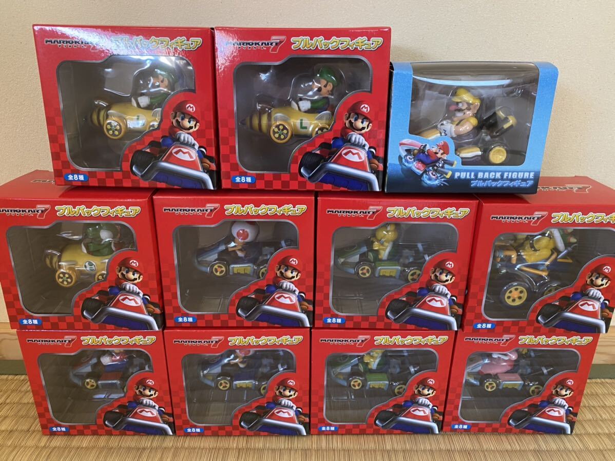  Mario Cart 7 pullback figure unopened Mario Louis -jipi-chikinopionokonokoyosi-k power rio 11 point set 