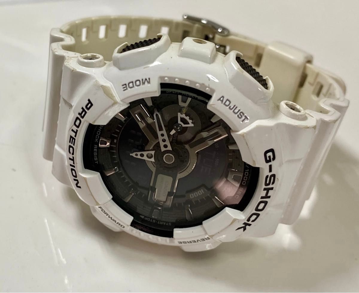 電池交換済美品！CASIO･ G-SHOCK･GA−110GW･カシオ･ジーショック･デジアナ･ホワイト･クォーツ