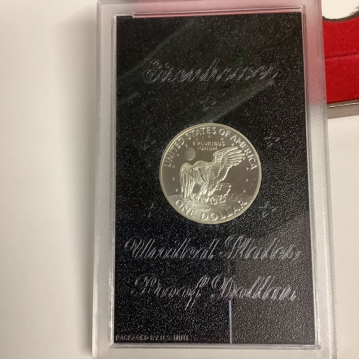 USA 1971年　アイゼンハワー　ミント　1ドル銀貨　プラケース入り　_画像4