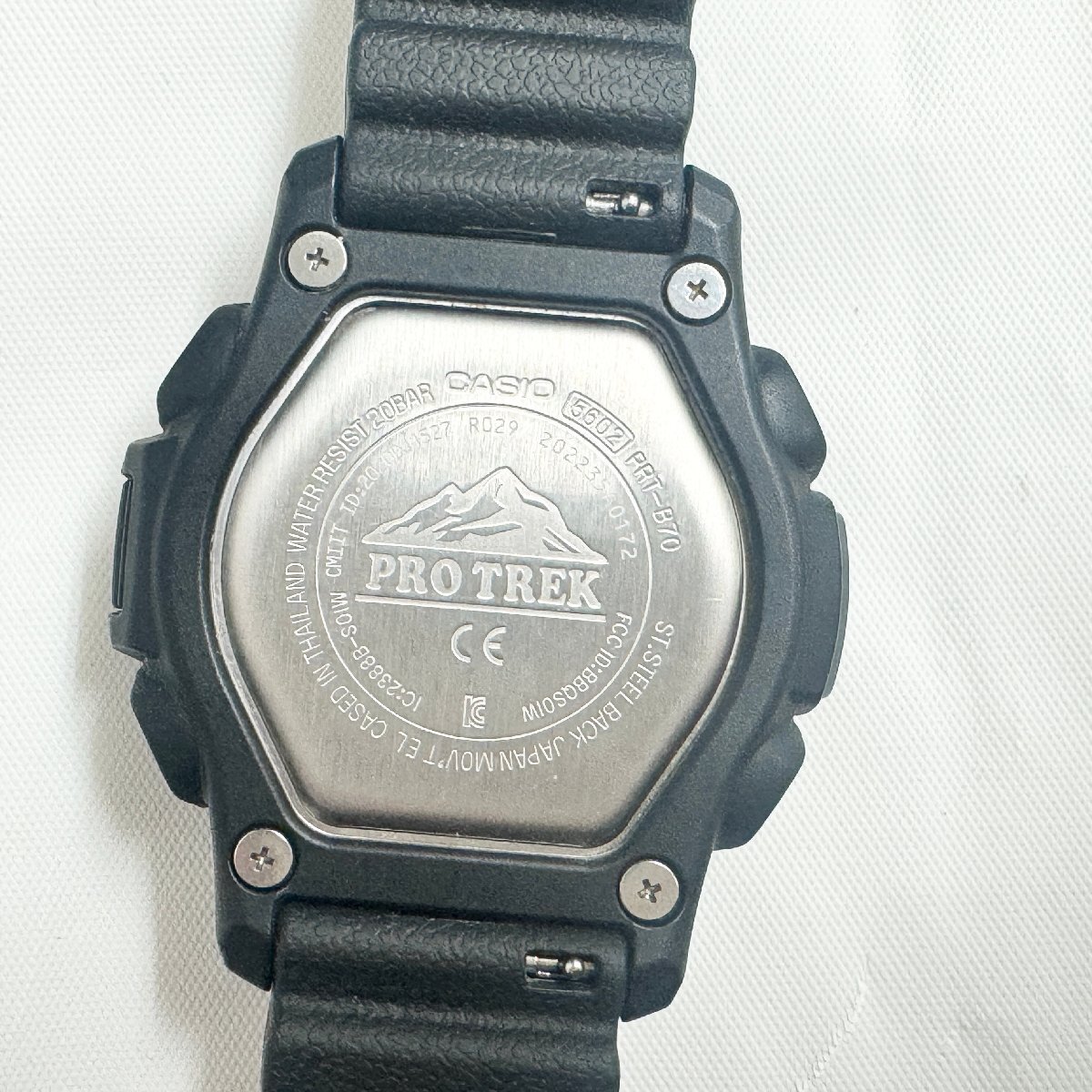 キングラム[27]CASIO カシオ PROTREK プロトレック PRT-B70 メンズ腕時計★稼働★良品★１円～【送料無料】_画像6