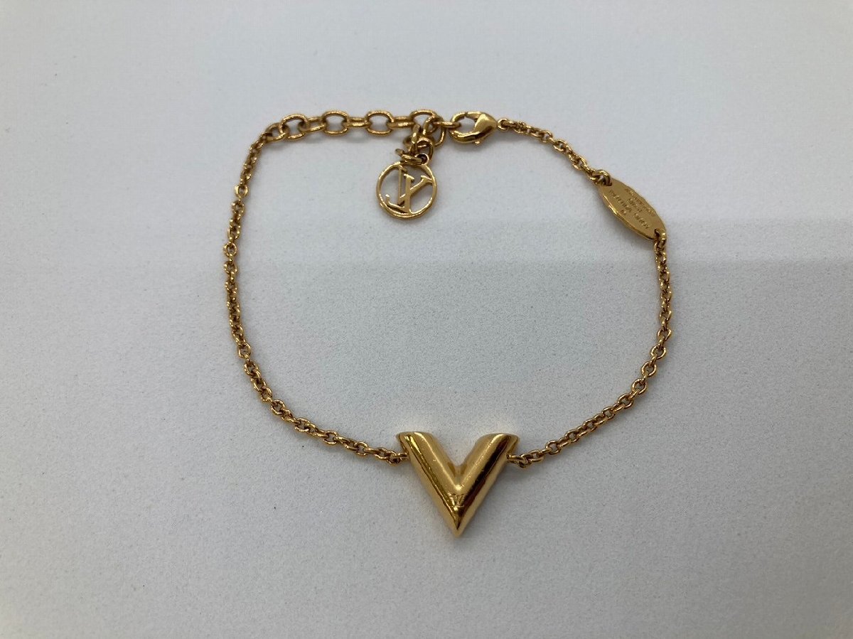  gold gram [01]LOUIS VUITTON Louis Vuitton bracele *esen car ruV M61084 LE0166[ free shipping ]J131