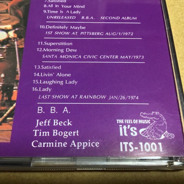 Beck, Bogert & Appice／Working Version (ベック,ボガート&アピス)　未発表音源&1972,73,74年ライブ音源 ITS-1001_画像4