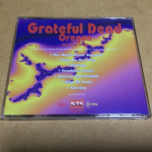 The Grateful Dead／Oregon - The Day After [Disc One,Two] 2枚セット (ザ・グレイトフル・デッド)　1993年ライブ KTS 3010/3011_画像6