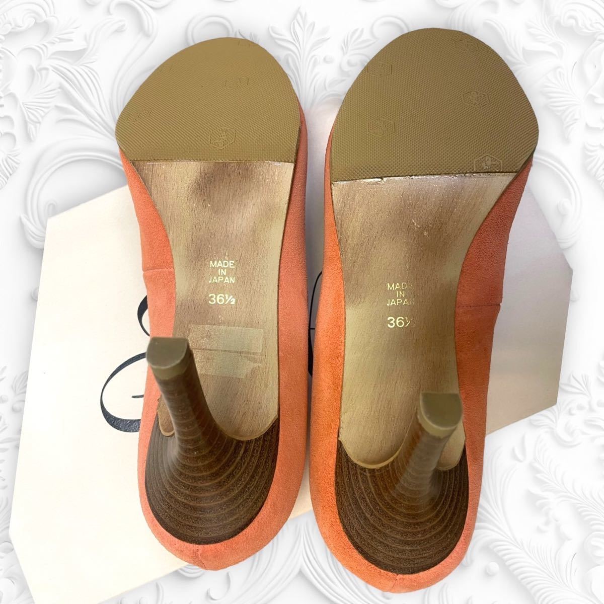 Pippi ...　 каблук 　...　 женский   размер  　36 1/2 размер  　 сделано в Японии 　 оранжевый ...　... каблук 