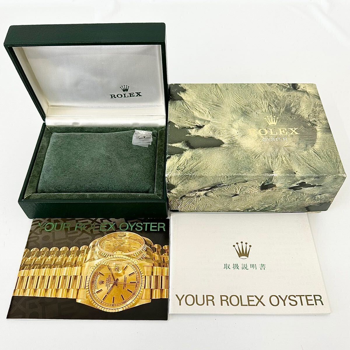 【H0512】ROLEX ロレックス 空箱 冊子 ボックス BOX 腕時計ケース コマ付き 69240 箱のみ_画像1