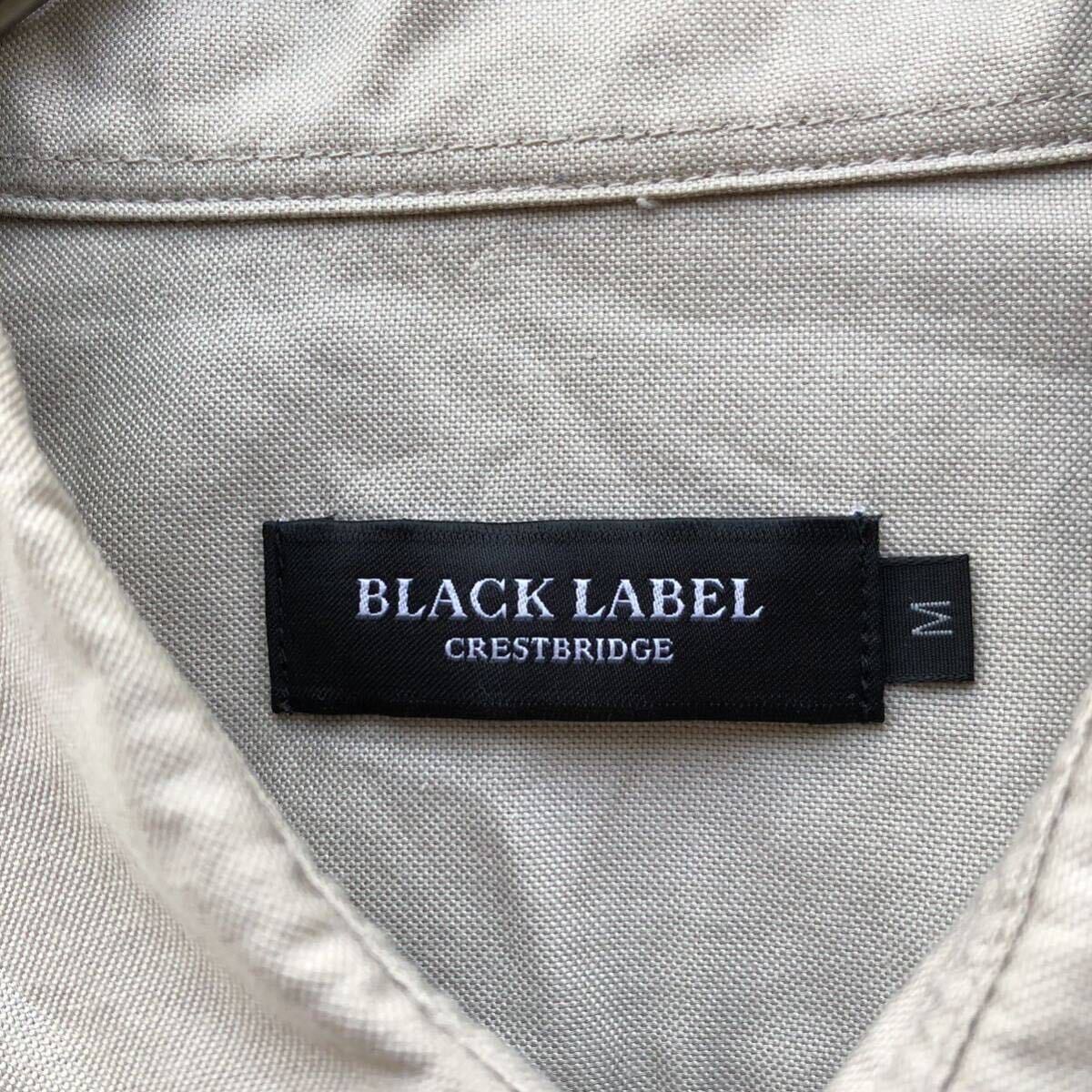  прекрасный товар / проверка * Black Label k rest Bridge BLACKLABEL CRESTBRIDGE рубашка с длинным рукавом лоскутное шитье M серый ju tops 