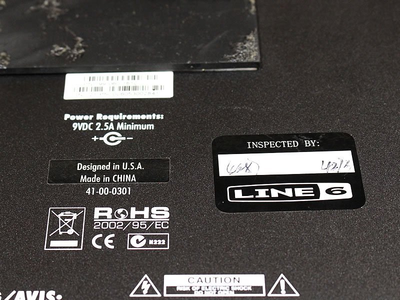 1円スタート Line6 POD HD500 アンプ・モデリング マルチエフェクター 現状のお渡し 動作確認済み 底面にゴム足 多少粘着