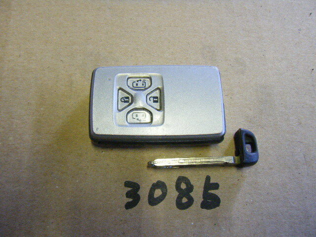  平成２０年 ヴォクシー　VOXY DBA-ZRR70G 純正 スマートキー キーレス カギ 鍵 両側スライドドア　４ボタン_画像2
