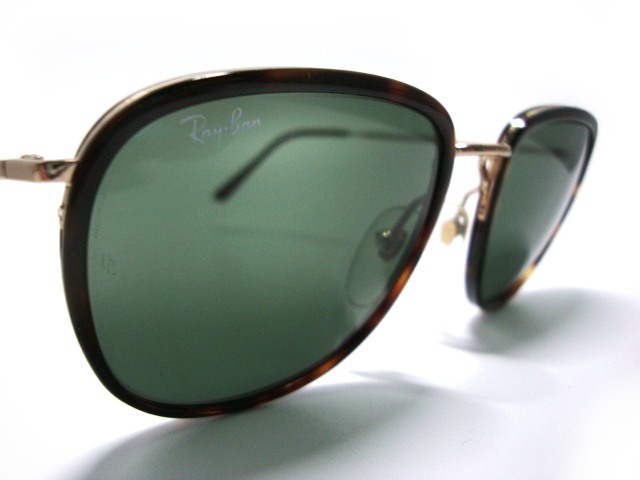 希少Vintage B&L RayBan TRADITIONALS Tortoise Shell Insert Metalインサート メタルG15サングラスUSAボシュロムBLトータス柄ゴールド米国_画像4