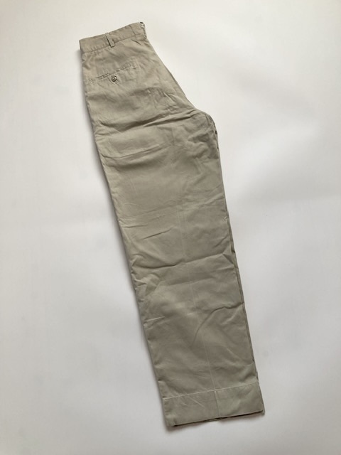 1956 year made US ARMY TROPICAL TROUSERS inspection : Vintage 40s 50s 60s military chino chinos 