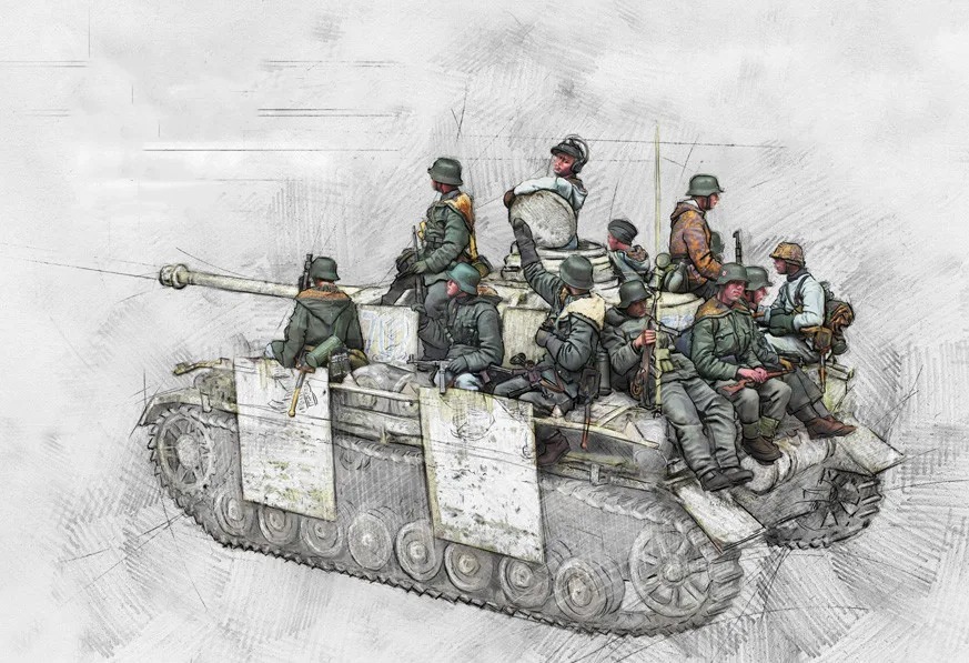 ジオラマ 兵士13体 1/35スケール 戦車 外国兵 ミリタリー 戦争 レジン ミニチュア 樹脂模型 未塗装 未組み立て キット フィギュア p228