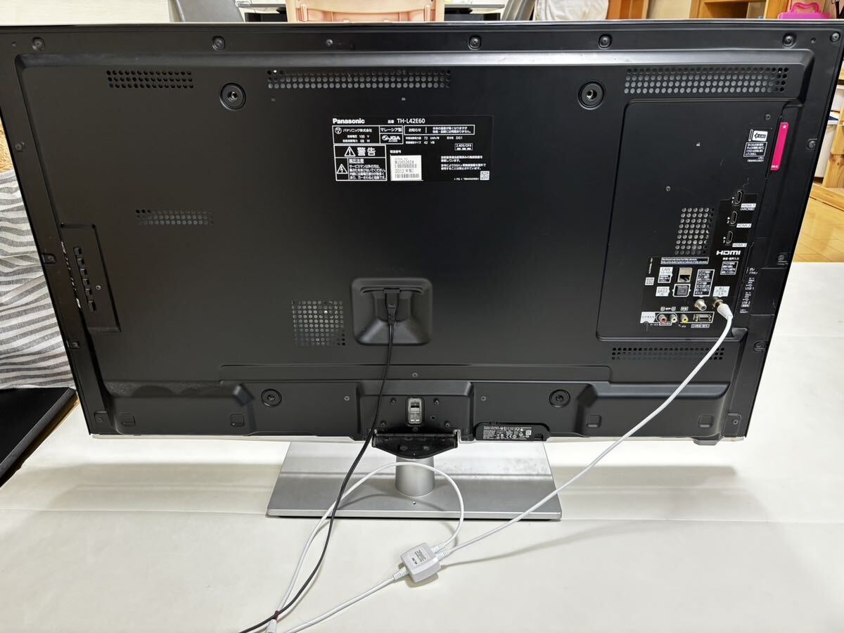 Panasonicパナソニック◆TH-L42E60 2013年製　VIERAビエラ液晶カラー テレビ42V型ブラック系　引き取り限定_画像3