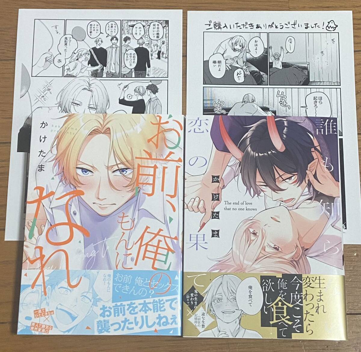 お前、俺のもんになれ！/誰も知らない恋の果て【かけたま】コミコミ特典ペーパー２枚付！5月新刊！_画像1