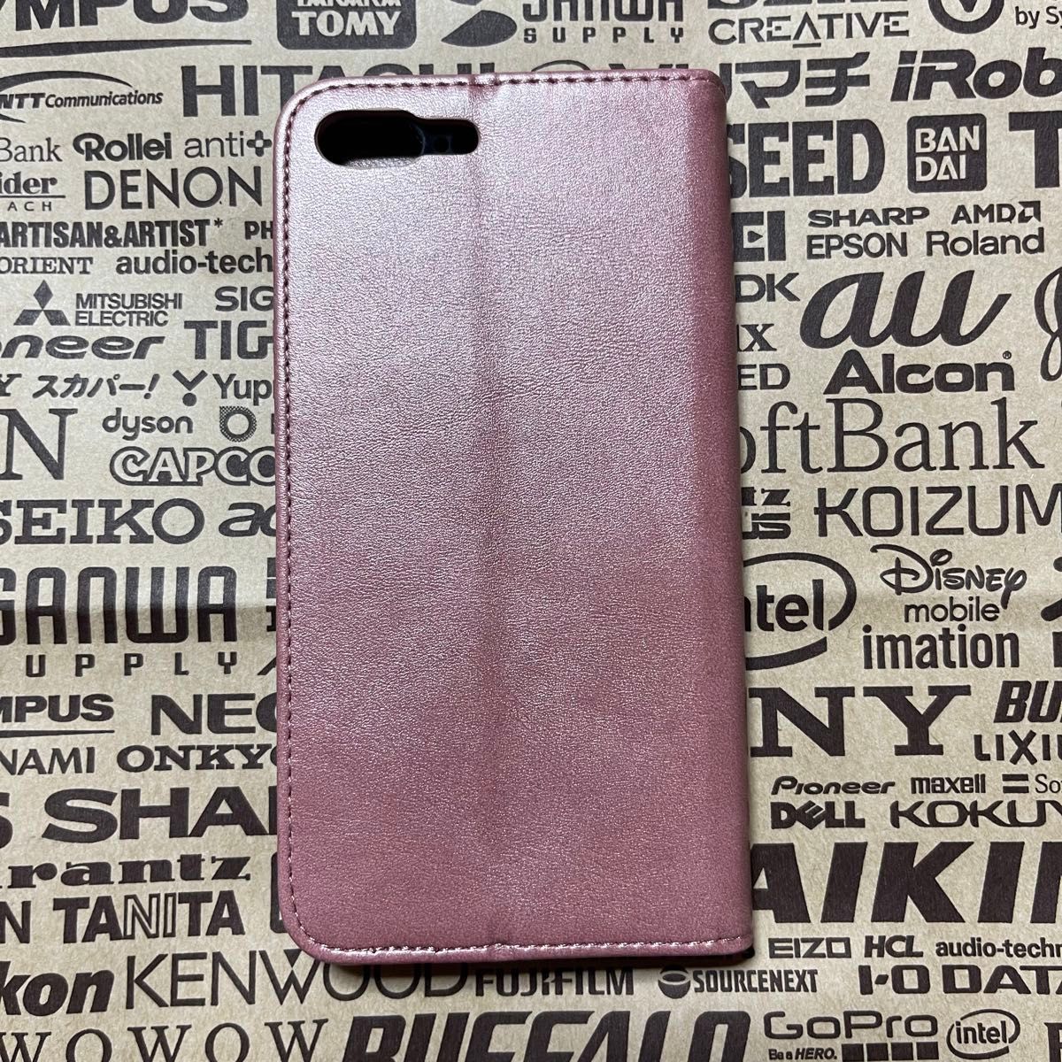 iPhone 7plus手帳型ピンク スマホケース