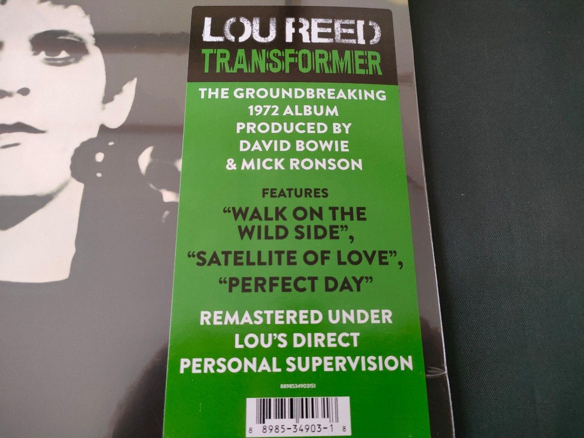 新品未開封LPレコード名盤ルー・リード トランスフォーマー重量盤リマスターLou Reed Transformer