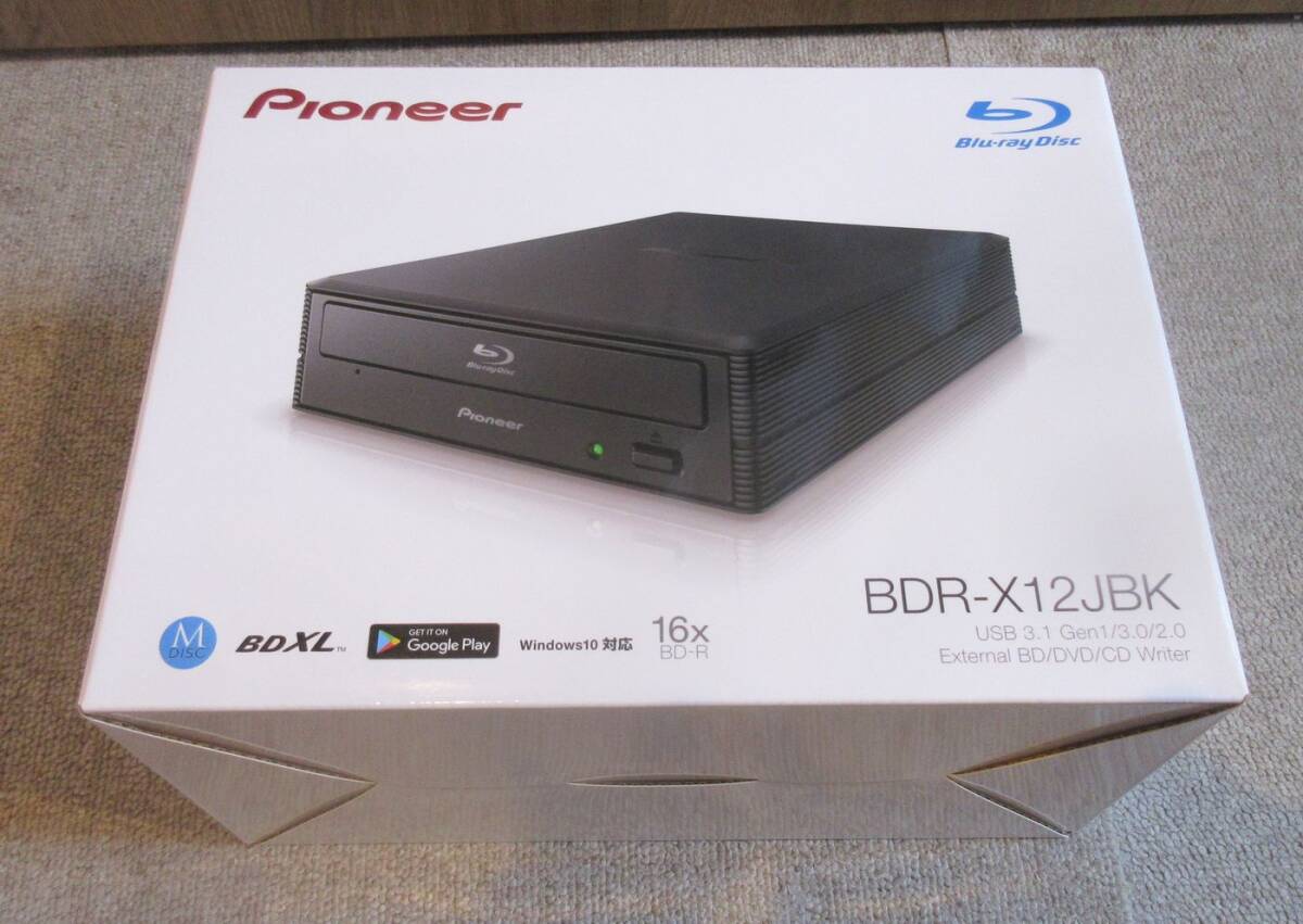 Pioneer/パイオニア BDR-X12JBK 外付け BDドライブ ブルーレイディスクドライブの画像1