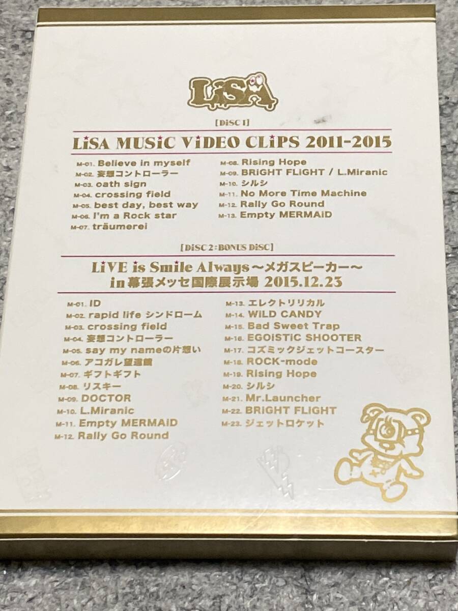 LiSA MUSIC VIDEO CLIPS 2011-2015 DVD盤！_画像2