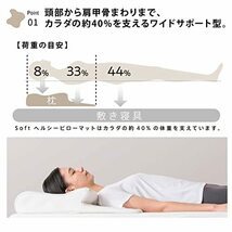 ★ 西川 Nishikawa 枕 ヘルシーピローマット 低反発 首から背中まで 体の約40%を支える 西川睡眠ラボ ソフト もっちもち しっとり優しい ★_画像9