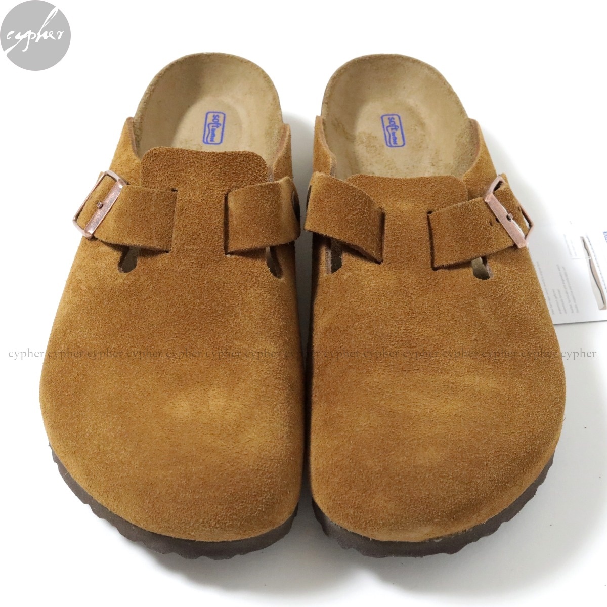 40 26cm 新品 BIRKENSTOCK BOSTON スエード レザー サンダル Mink ビルケンシュトック ボストン ミンク ブラウン クロッグ SFB VL 1009542_画像5