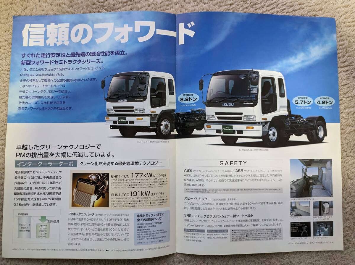 *03.1 Isuzu Forward semi tractor no. 5 wheel load 4.2~8.2. Class catalog all 4P chronicle 