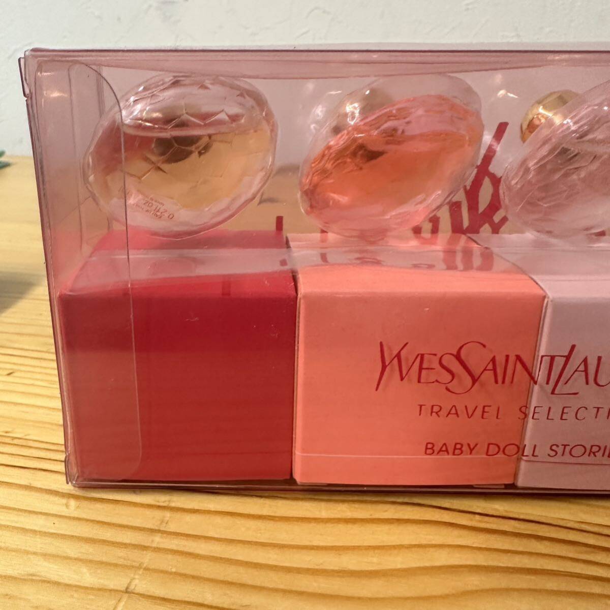 UTn826 Yves Saint Laurentイヴサンローラン ベビードール ストーリーズ ミニ香水セット 香水 フレグランス 現状品_画像4