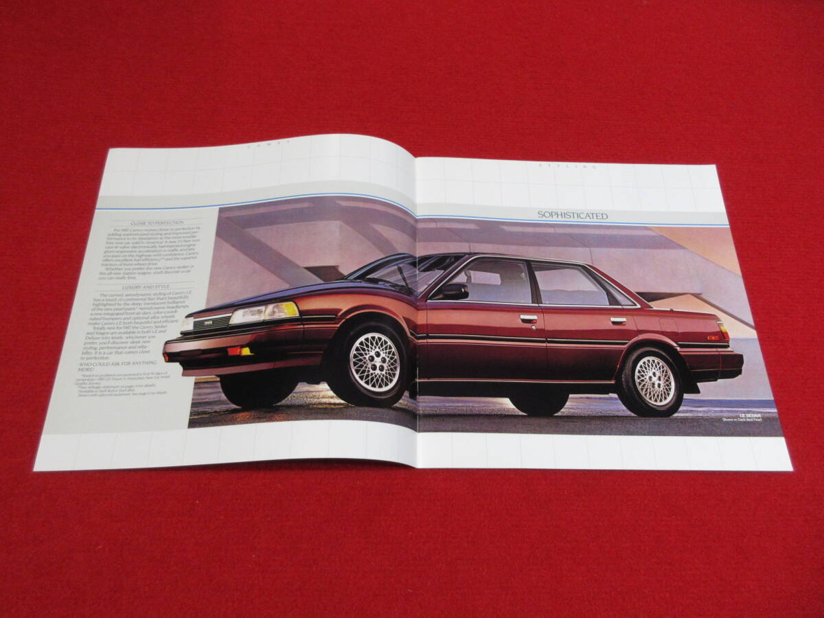 ●　TOYOTA　CAMRY　左H　1987　昭和62　カタログ　●_画像2