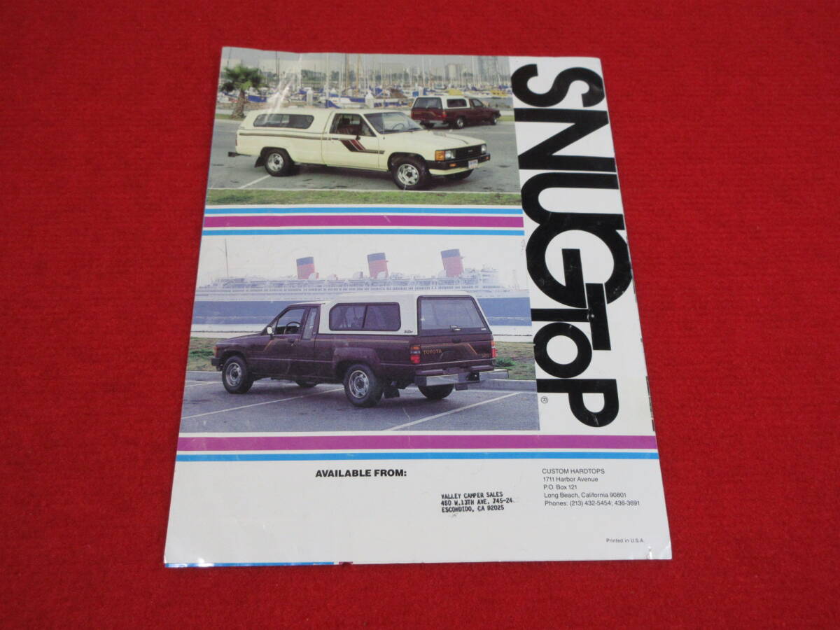 ●　TOYOTA　SNUG TOP　1980´s　昭和　カタログ　●_画像3