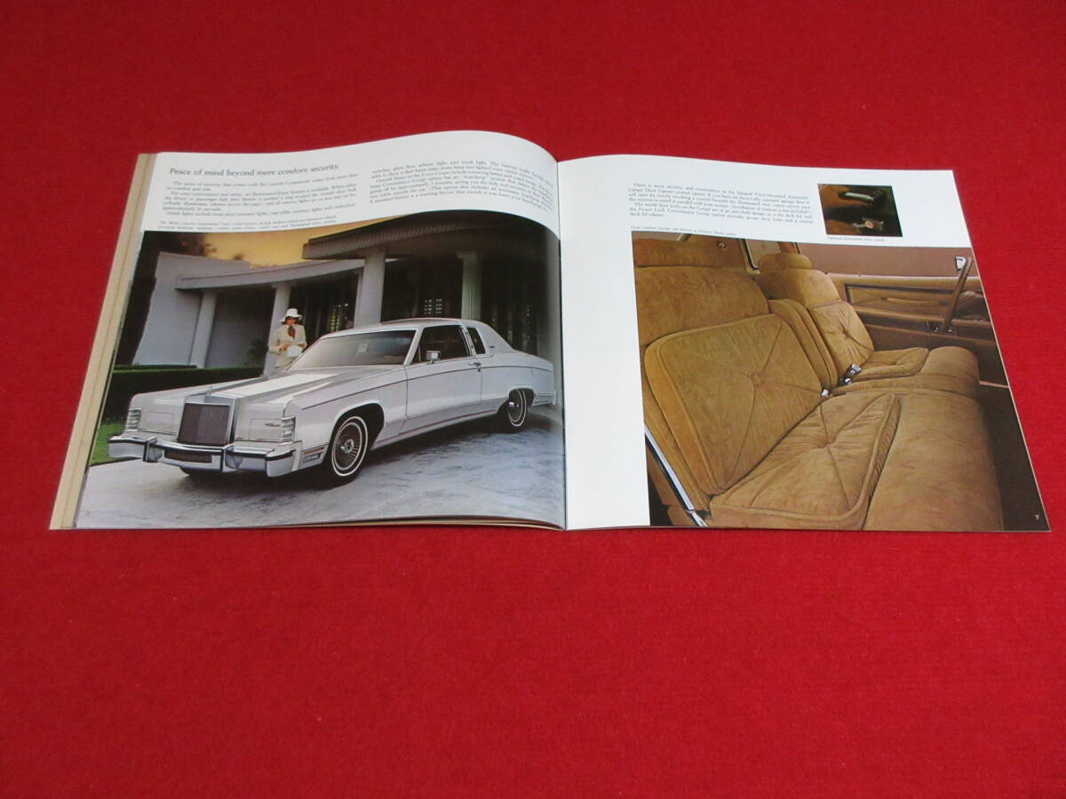 ☆　FORD　LINCOLN　CONTINENTAL　1978　昭和53　大判　カタログ　☆_画像3