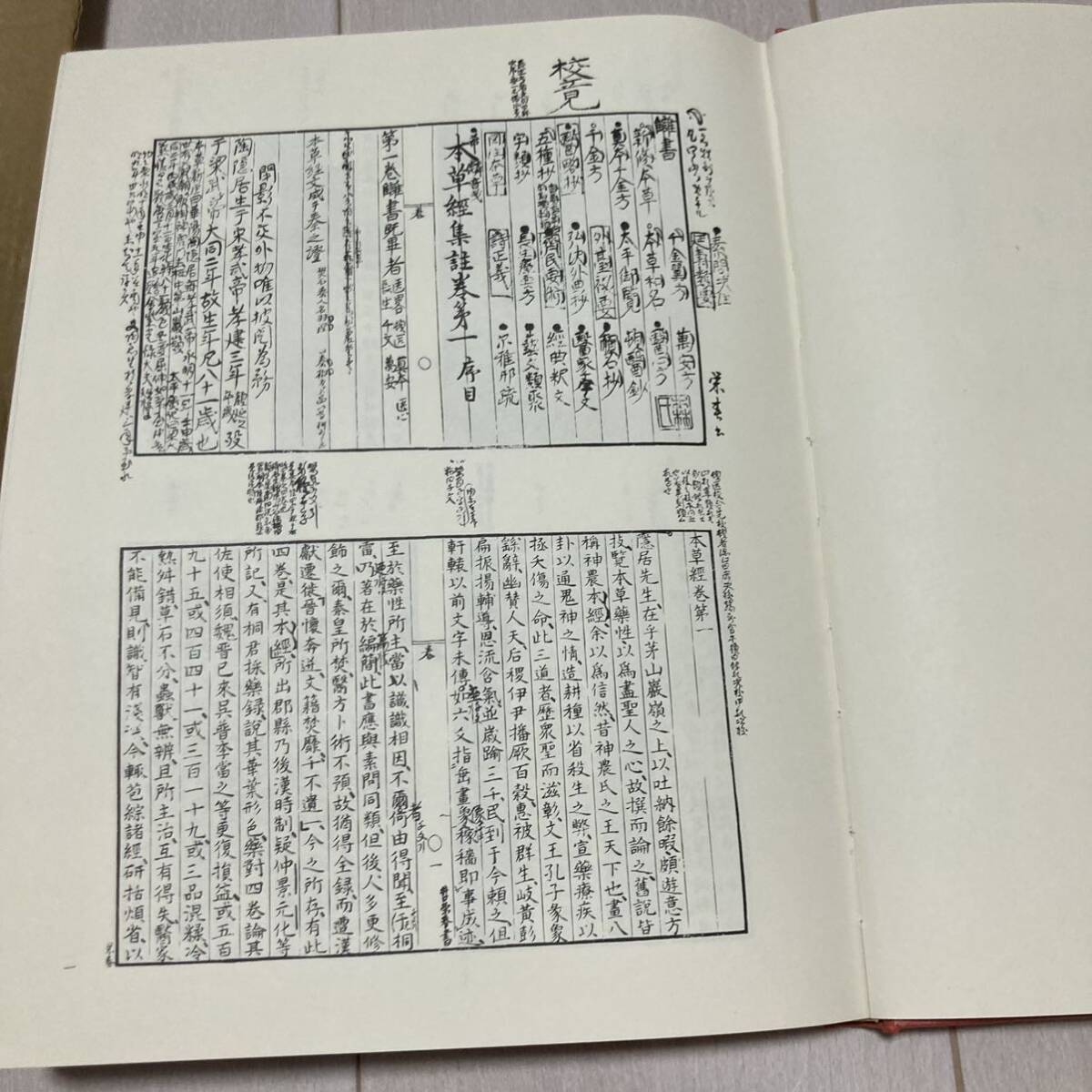 M 昭和47年 1972年発行 「本草経集注 縮刷影印版」の画像6