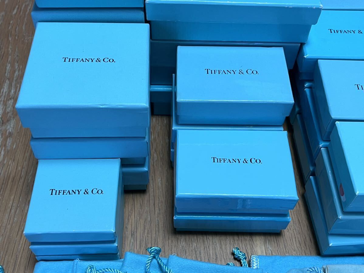 1円スタート TIFFANY&Co. ティファニー ボックス 空箱 アクセサリーケース54点 保存袋20点 ショップカード 3点 全77点の画像6