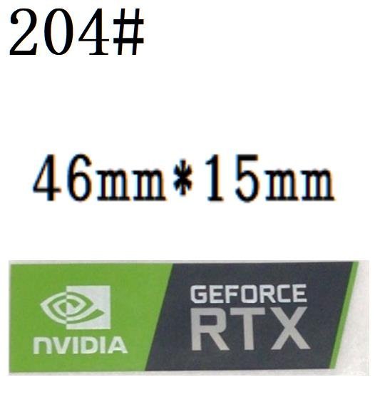 204# 【NVIDIA GEFORCE RTX】エンブレムシール　■46*15㎜■ 条件付き送料無料_画像1