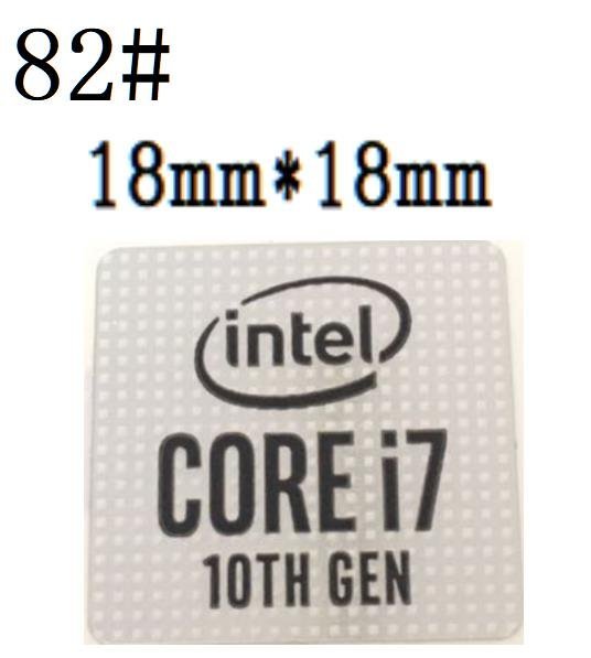 82# 十代目【CORE i7　10th】エンブレムシール■18*18㎜■ 条件付き送料無料_画像1