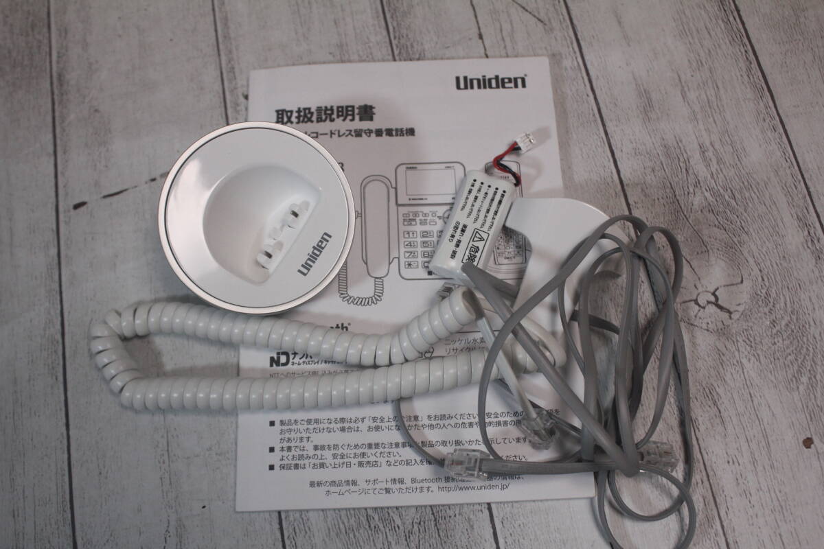 ★美品★Uniden ユニデン DECT3288(W) DECT方式 コードレス留守番電話機 本体+子機1台タイプ_画像7