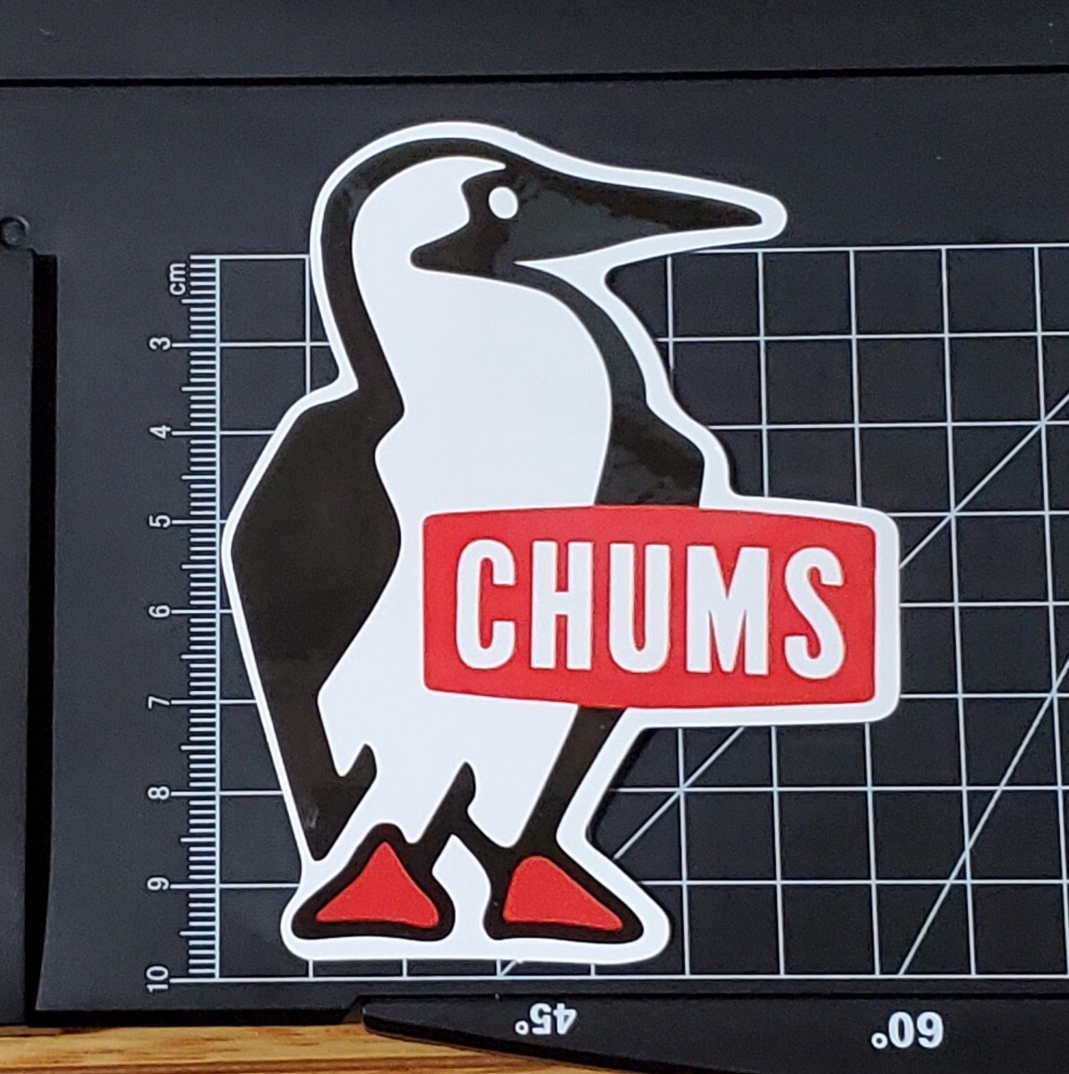 CHUMS チャムス キャンプステッカー 防水ステッカー シール 登山 キャンプ用品 3枚同時購入でランダムでステッカー1枚プレゼント_画像1