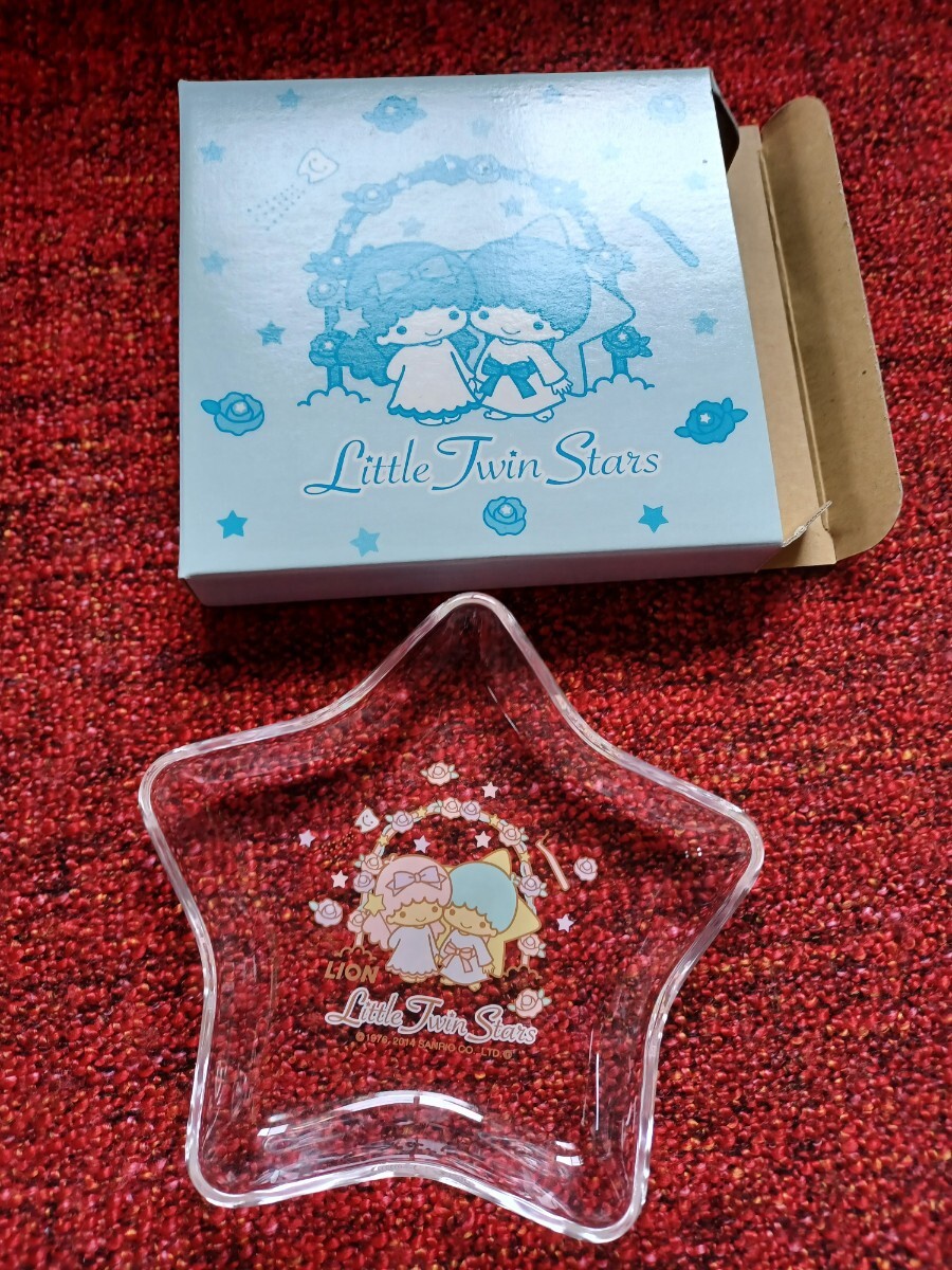 非売品未使用◆ キキララ ガラストレイ ◆ライオン/little twin stars/サンリオ/佐々木ガラス/小物入れ/リトルツインスターズ /_画像2