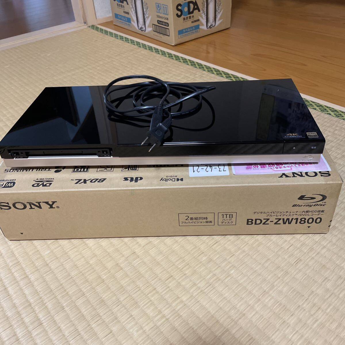 SONY ブルーレイディスクレコーダー bdz-zw550_画像1