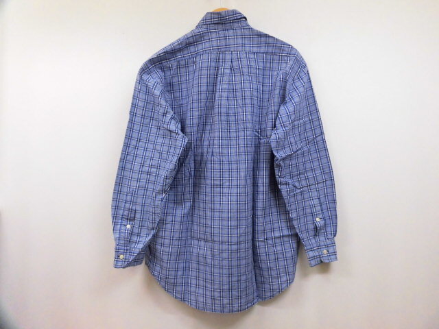Ralph Lauren ラルフローレン TILDEN チェックシャツ ボタンダウンシャツ ポニー刺繍 柄 長袖 トップス ブルー 青 Sサイズの画像3