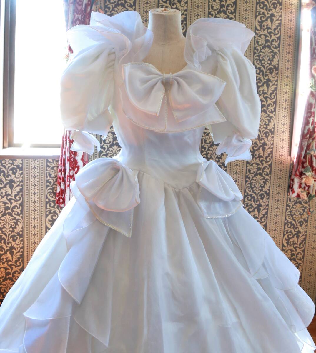 BELLROAD高級ウエディングドレス9号11号M～Lサイズ☆アンティークドレス舞台衣装_画像5