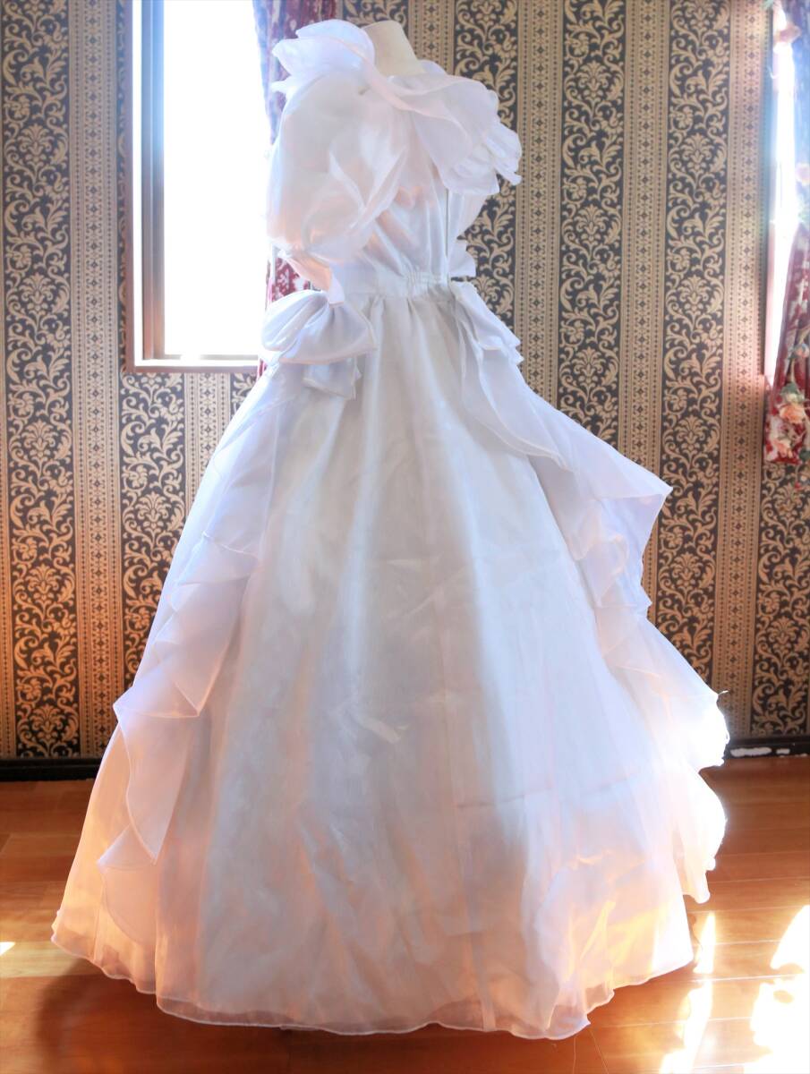 BELLROAD高級ウエディングドレス9号11号M～Lサイズ☆アンティークドレス舞台衣装_画像2