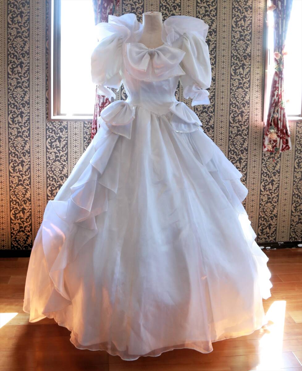 BELLROAD高級ウエディングドレス9号11号M～Lサイズ☆アンティークドレス舞台衣装_画像1