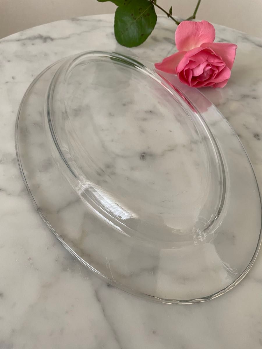 DURALEX   デュラレックス　ガラス　皿　オーバル　大　 耐熱皿 プレート ガラス皿 大皿