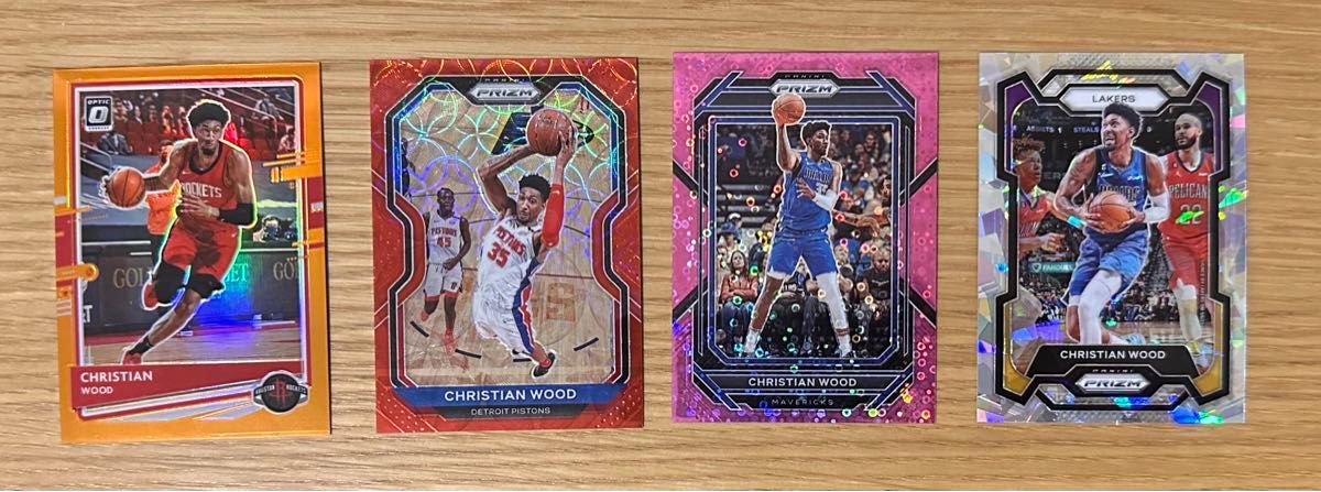 CHRISTIAN WOODシリアルカード4枚 Panini NBA